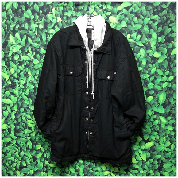 Dickies Other - Dickies black denim jacket with hoodie